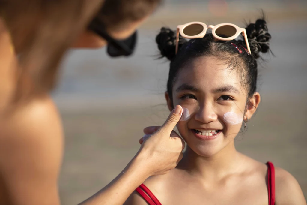 sunblock renang untuk wajah dan badan